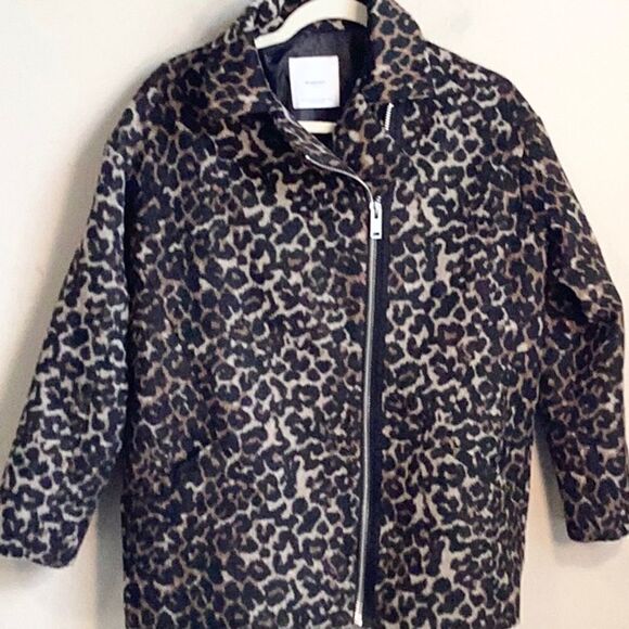 Mango Casual Leopard Jacket XXS-XS - Picture 2 of 8